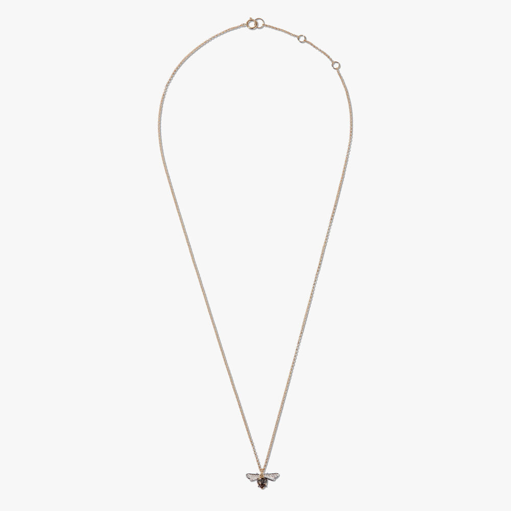 Love Diamonds 18ct Gold Diamond Bee Necklace | Annoushka jewelley